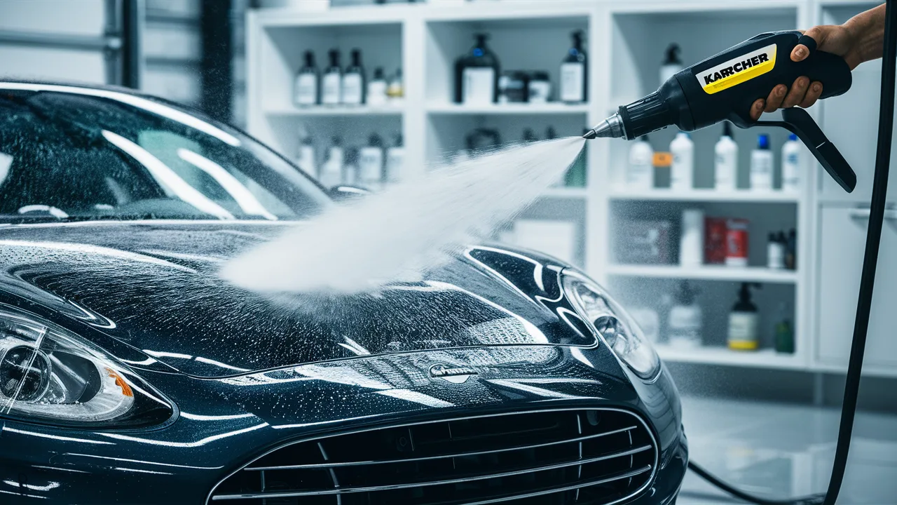 wash car with karcher